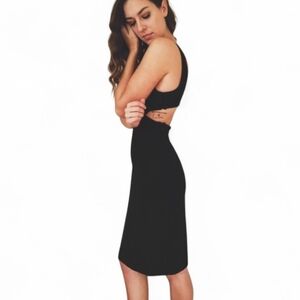 BLACK HALO / REVOLVE Black Jackie O Cut Out Bodycon Dress - Size 6